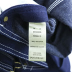 BIG SMITH Cotton Carpenter Bib Overalls W36 L30 Navy Contrast Stitch