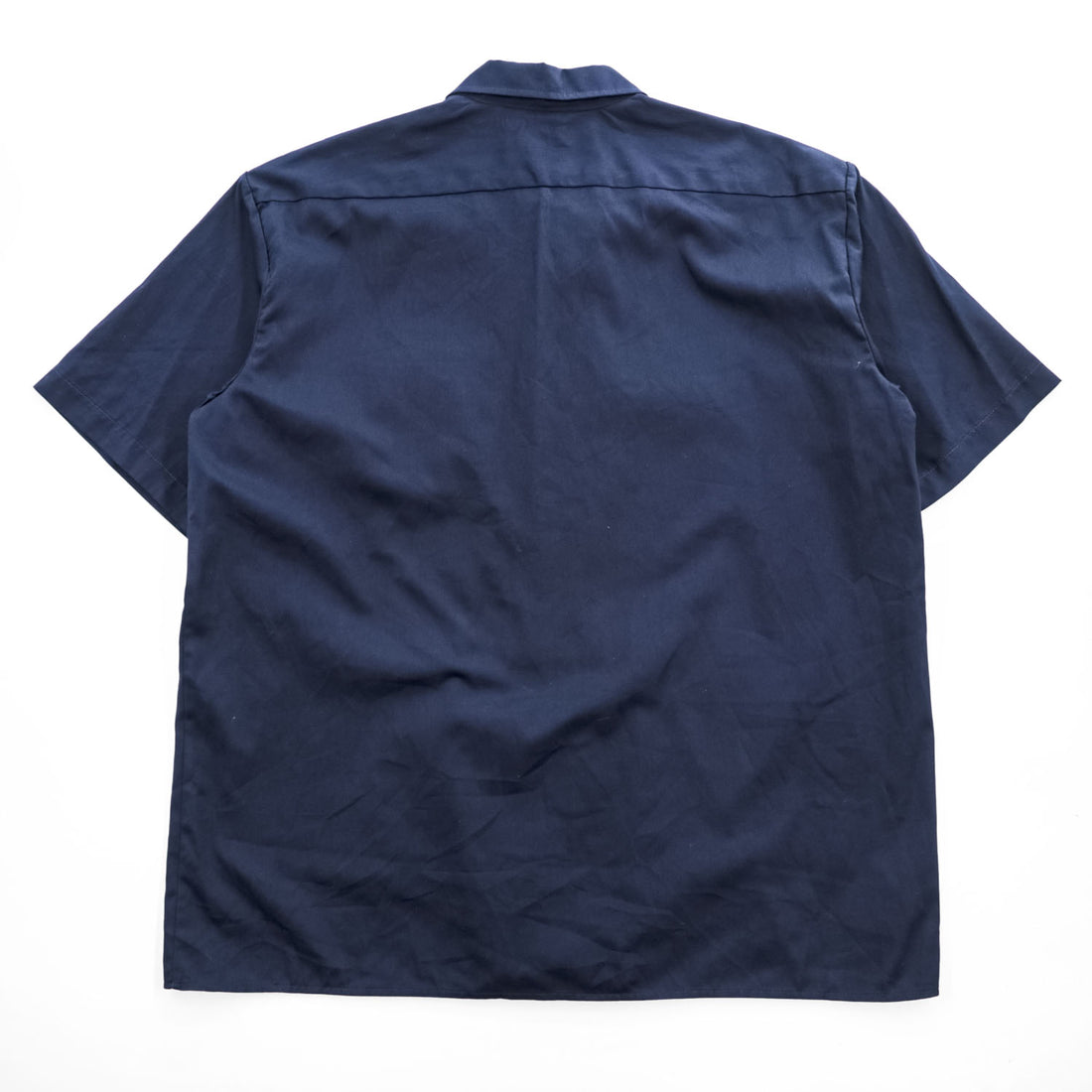Dickies 半袖ワークシャツ XL ネイビー ボックスシルエット ダブルポケット 1574DN