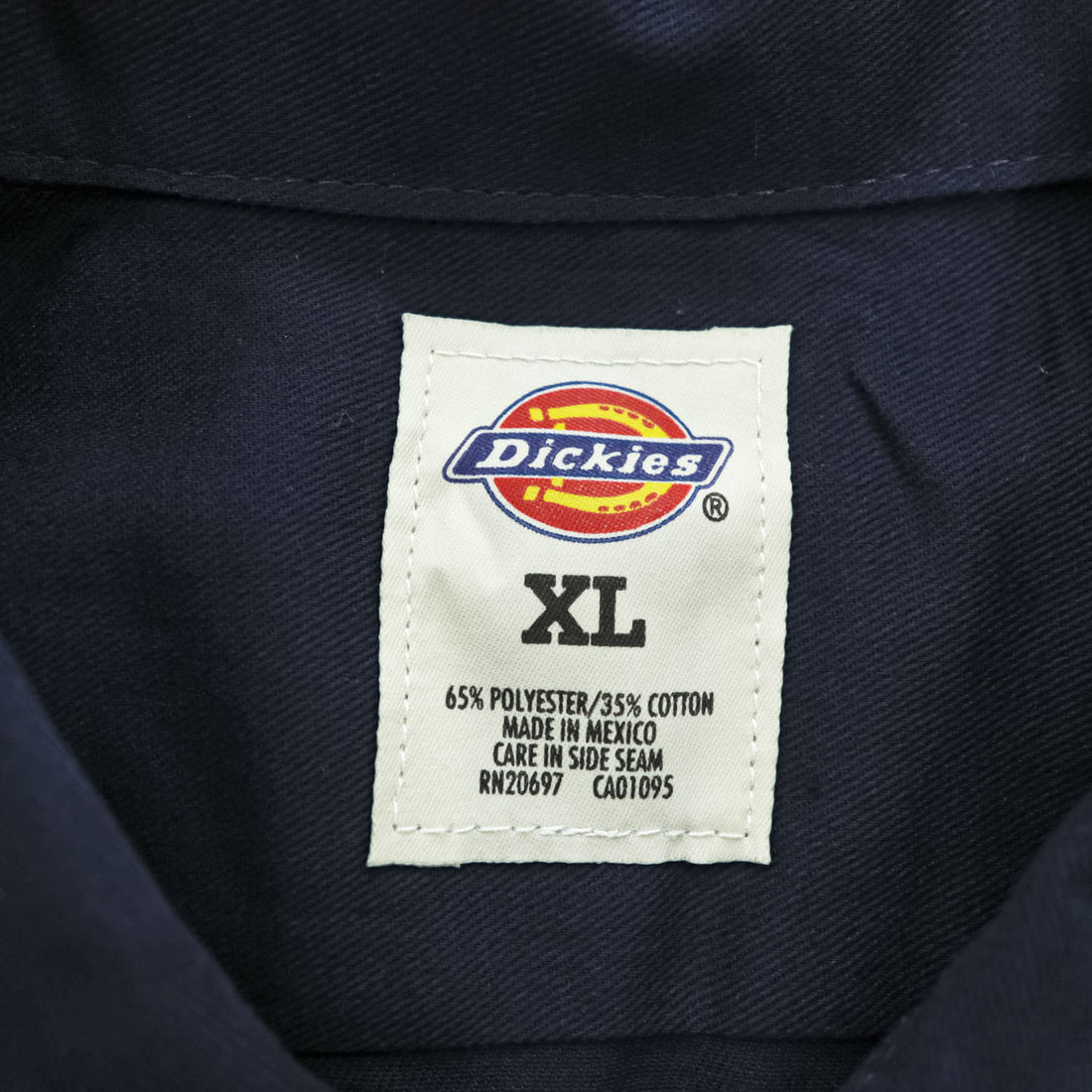 Dickies 半袖ワークシャツ XL ネイビー ボックスシルエット ダブルポケット 1574DN