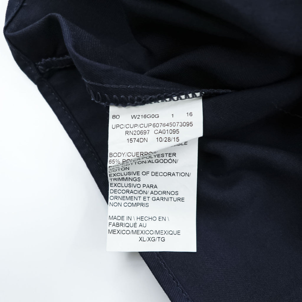 Dickies 半袖ワークシャツ XL ネイビー ボックスシルエット ダブルポケット 1574DN