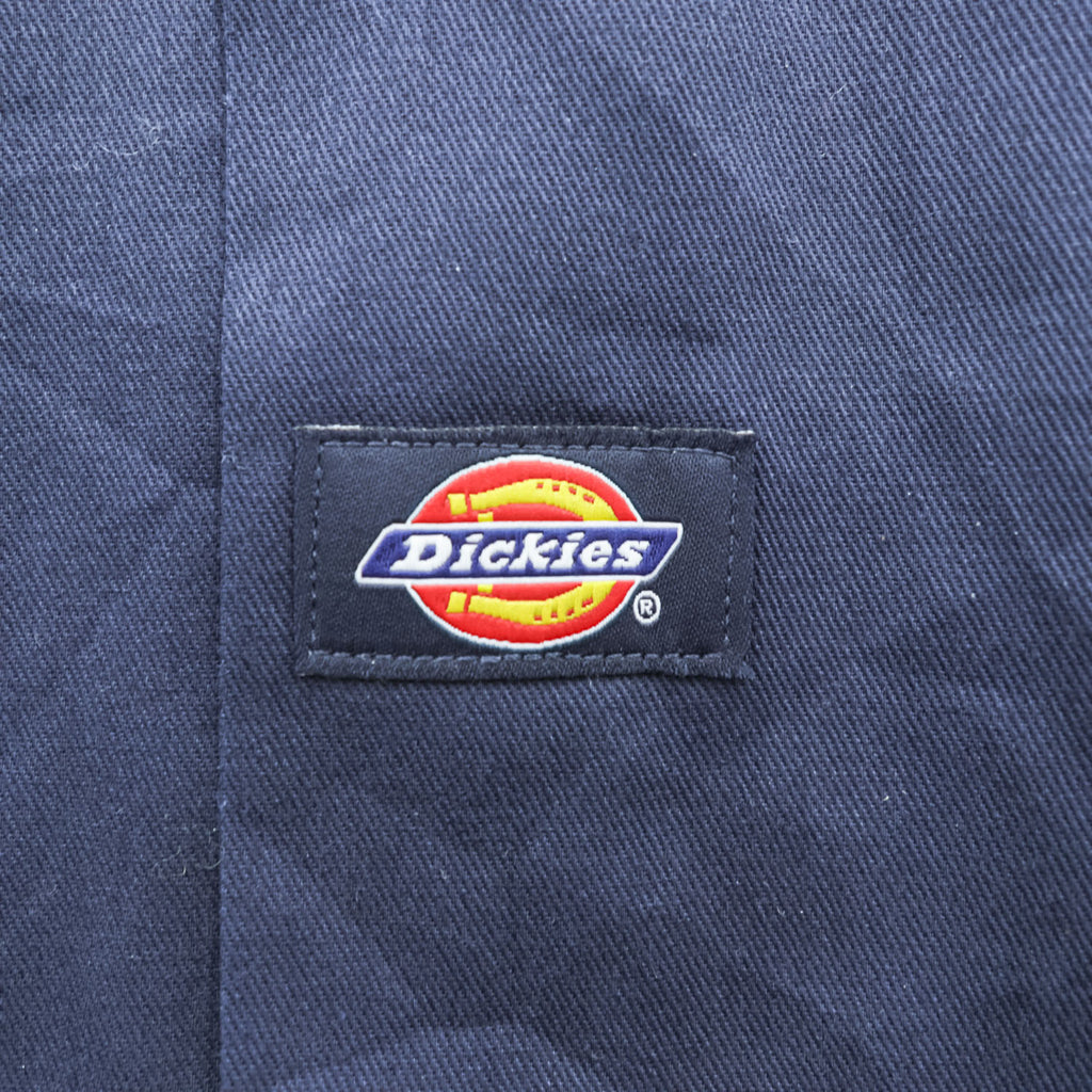 Dickies 半袖ワークシャツ XL ネイビー ボックスシルエット ダブルポケット 1574DN