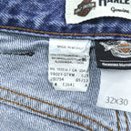 Harley-Davidson Genuine MotorClothes Men's Straight Leg Blue Jeans 32x30 Made in Mexico 99024-07VM