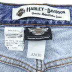 Harley-Davidson Genuine MotorClothes Men's Straight Leg Blue Jeans 32x30 Made in Mexico 99024-07VM