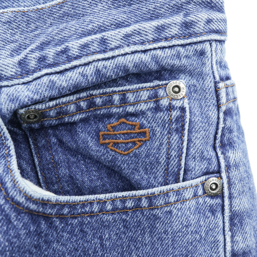Harley-Davidson Genuine MotorClothes Men's Straight Leg Blue Jeans 32x30 Made in Mexico 99024-07VM
