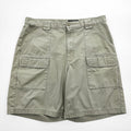 Eddie Bauer Men's Cotton Cargo Shorts Khaki Gray Size 35