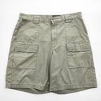 Eddie Bauer Men's Cotton Cargo Shorts Khaki Gray Size 35