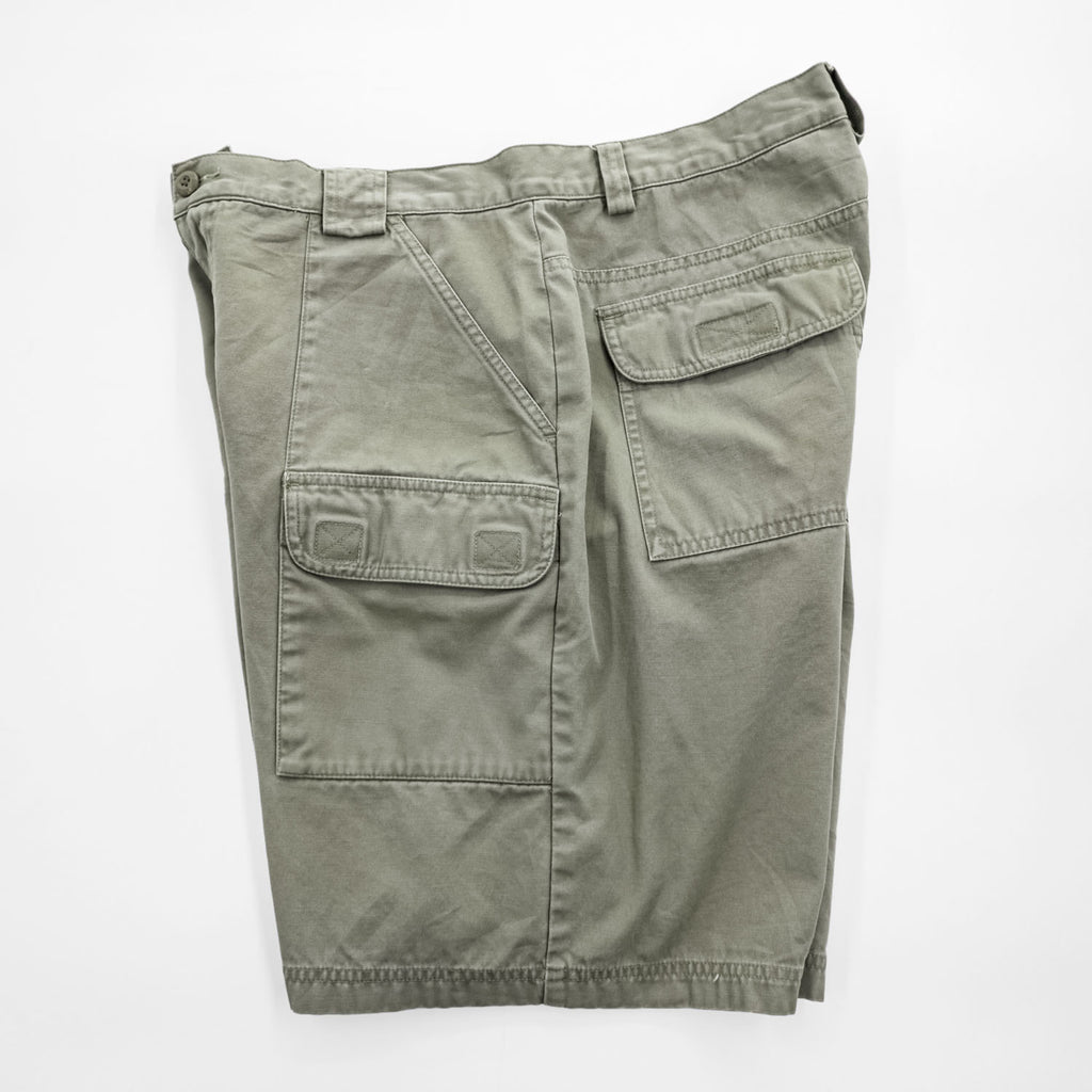 Eddie Bauer Men's Cotton Cargo Shorts Khaki Gray Size 35