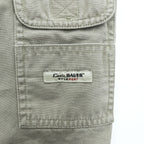 Eddie Bauer Men's Cotton Cargo Shorts Khaki Gray Size 35