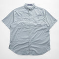 Columbia PFG 半袖 フィッシングシャツ TAMIAMI OMNI-SHADE L グレー ボタンダウン FM7266