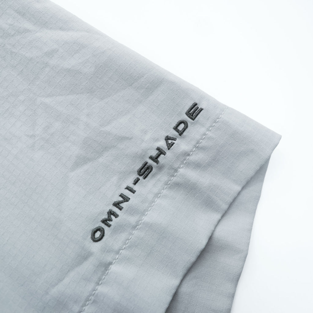 Columbia PFG 半袖 フィッシングシャツ TAMIAMI OMNI-SHADE L グレー ボタンダウン FM7266