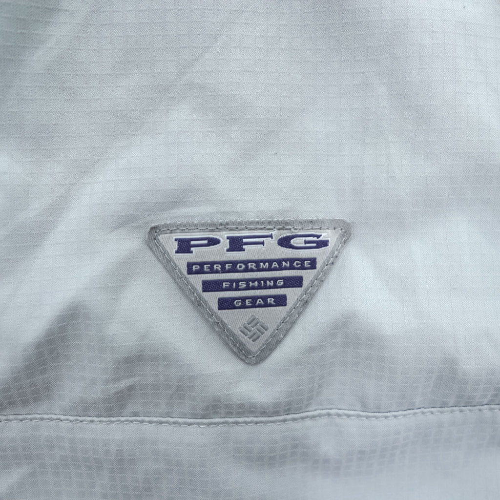 Columbia PFG 半袖 フィッシングシャツ TAMIAMI OMNI-SHADE L グレー ボタンダウン FM7266