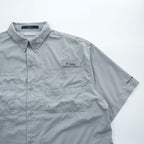 Columbia PFG 半袖 フィッシングシャツ TAMIAMI OMNI-SHADE L グレー ボタンダウン FM7266