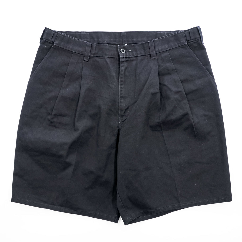 Dickies 2タック プリーツショーツ ショートパンツ ハーフパンツ 38 x 30 ブラック ワイド 711273BK