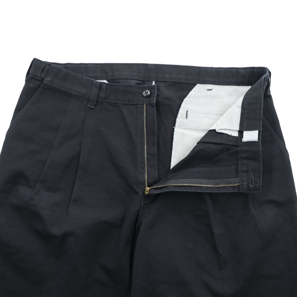Dickies 2タック プリーツショーツ ショートパンツ ハーフパンツ 38 x 30 ブラック ワイド 711273BK