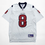 Reebok ゲームシャツ フットボールジャージ Tシャツ M ホワイト ネイビー メッシュ NFL TEXANS ナンバリング