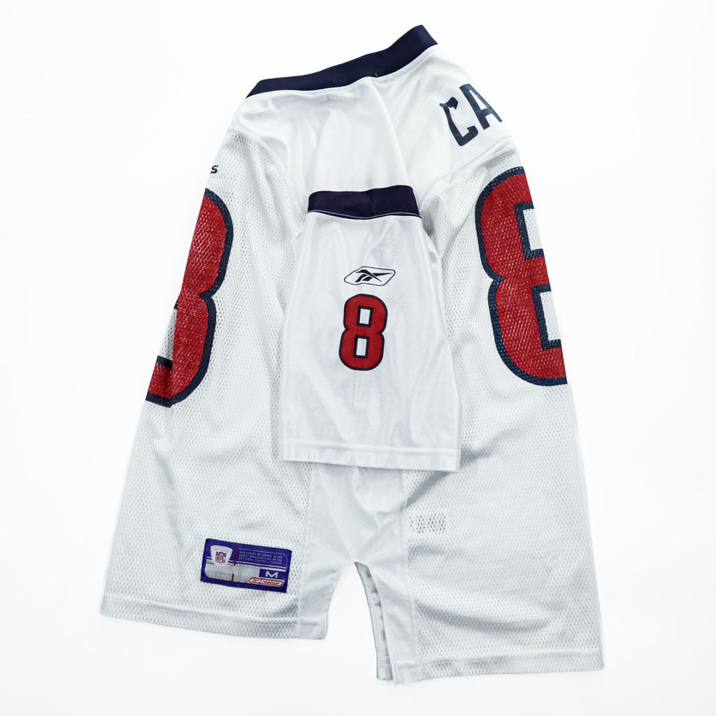 Reebok ゲームシャツ フットボールジャージ Tシャツ M ホワイト ネイビー メッシュ NFL TEXANS ナンバリング