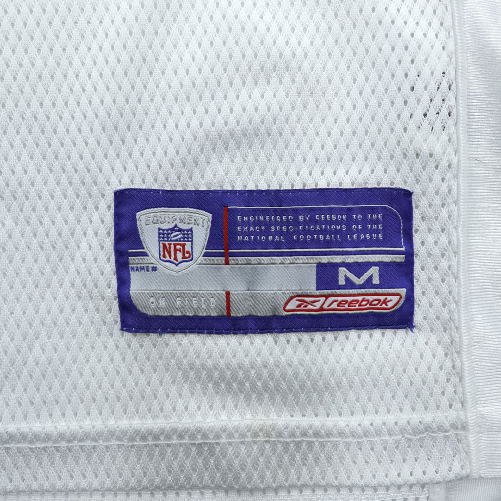 Reebok ゲームシャツ フットボールジャージ Tシャツ M ホワイト ネイビー メッシュ NFL TEXANS ナンバリング