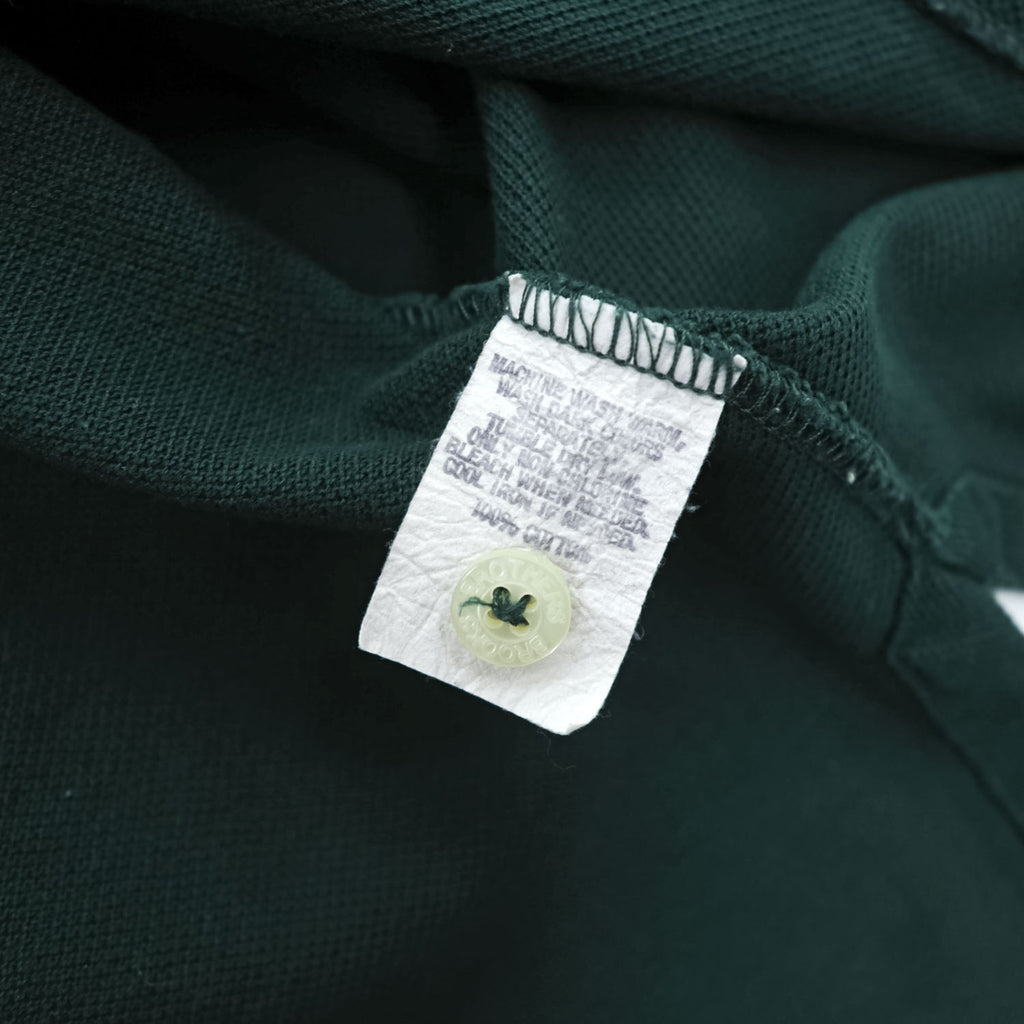 Brooks Brothers Golden Fleece 90年代 USA製 ポロシャツ XL グリーン 鹿の子 ワンポイントロゴ