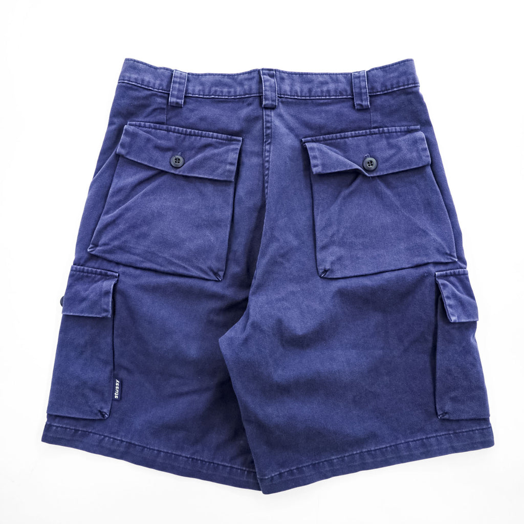 STUSSY 90年代 USA製 カーゴショーツ ショートパンツ ハーフパンツ M ネイビー 紺タグ