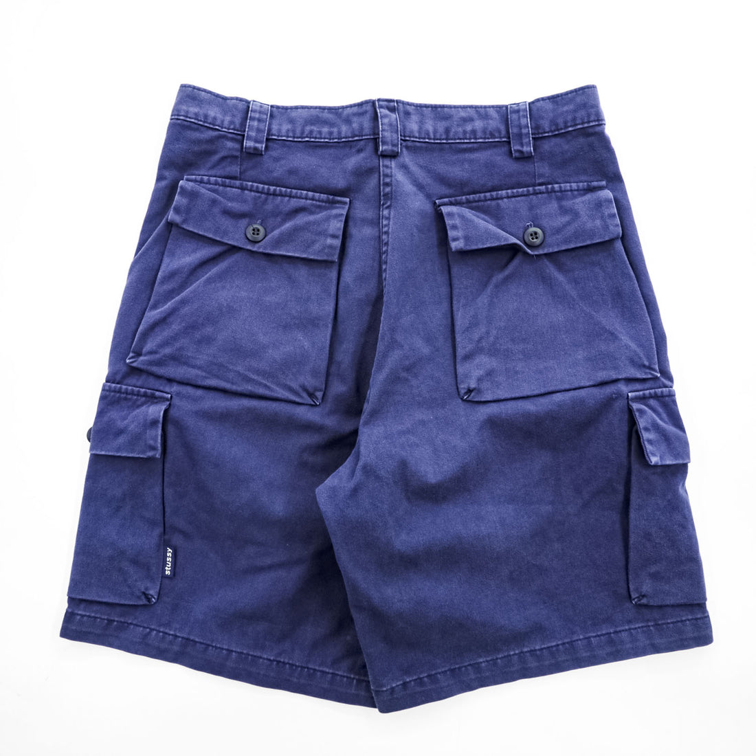 STUSSY 90年代 USA製 カーゴショーツ ショートパンツ ハーフパンツ M ネイビー 紺タグ