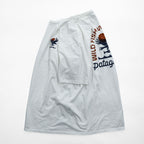 Patagonia オーガニックコットン Tシャツ M ホワイト バックプリント WILD FISH WILD WATERS