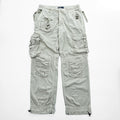 Polo Ralph Lauren 90年代 ユーティリティ カーゴパンツ パラシュートパンツ M ベージュ ドローコード マルチポケット