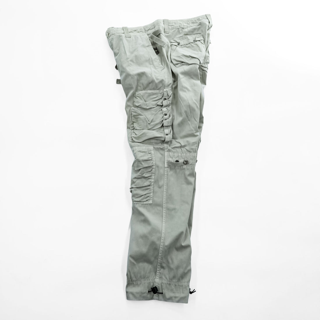 Polo Ralph Lauren 90年代 ユーティリティ カーゴパンツ パラシュートパンツ M ベージュ ドローコード マルチポケット