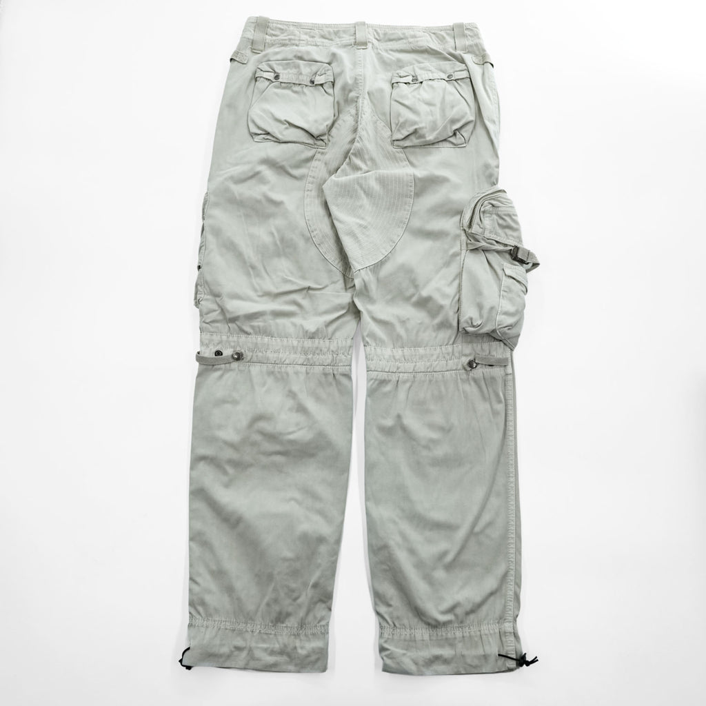 Polo Ralph Lauren 90年代 ユーティリティ カーゴパンツ パラシュートパンツ M ベージュ ドローコード マルチポケット