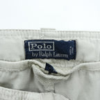 Polo Ralph Lauren 90年代 ユーティリティ カーゴパンツ パラシュートパンツ M ベージュ ドローコード マルチポケット