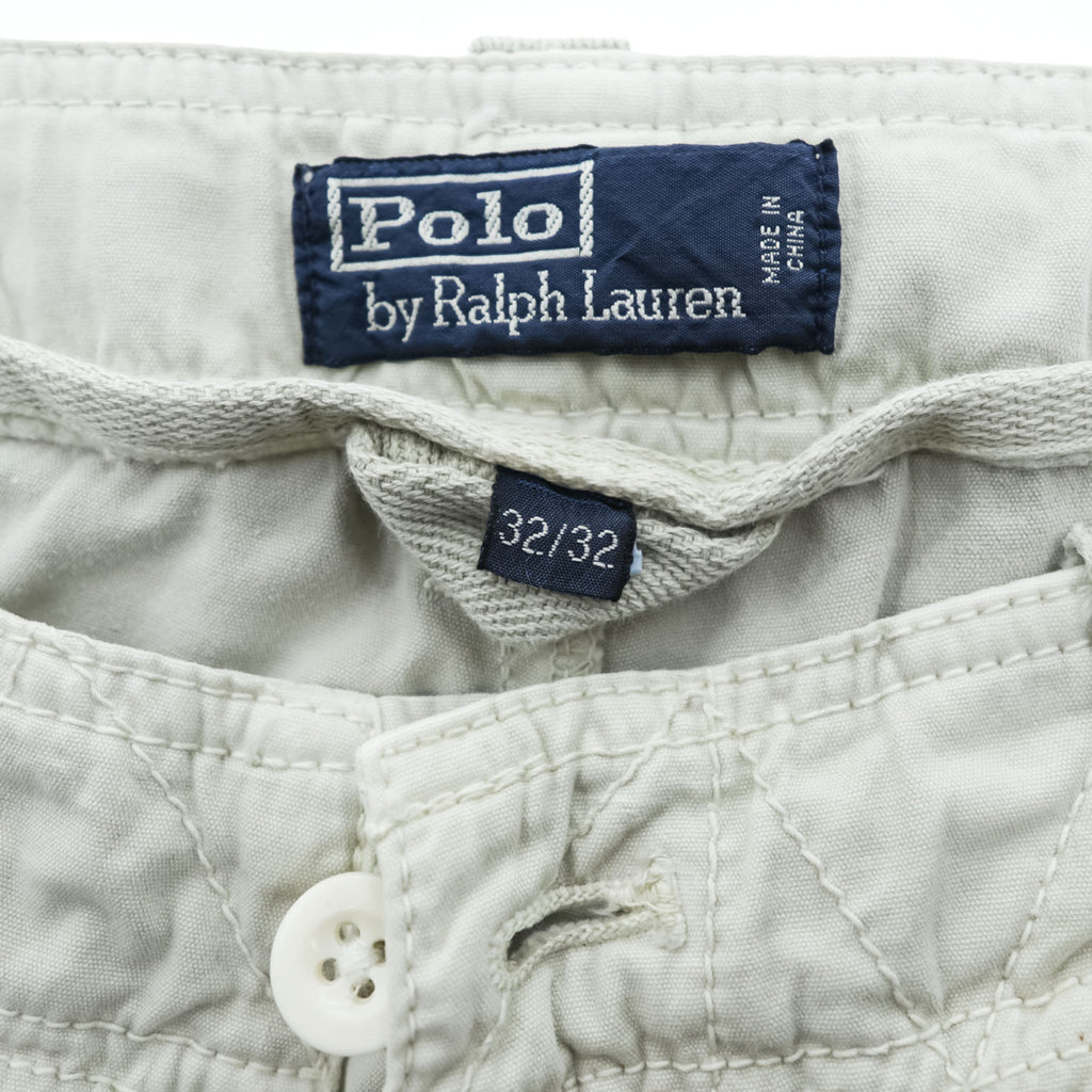 Polo Ralph Lauren 90年代 ユーティリティ カーゴパンツ パラシュートパンツ M ベージュ ドローコード マルチポケット