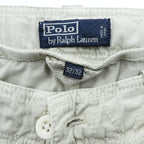 Polo Ralph Lauren 90年代 ユーティリティ カーゴパンツ パラシュートパンツ M ベージュ ドローコード マルチポケット
