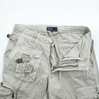 Polo Ralph Lauren 90年代 ユーティリティ カーゴパンツ パラシュートパンツ M ベージュ ドローコード マルチポケット