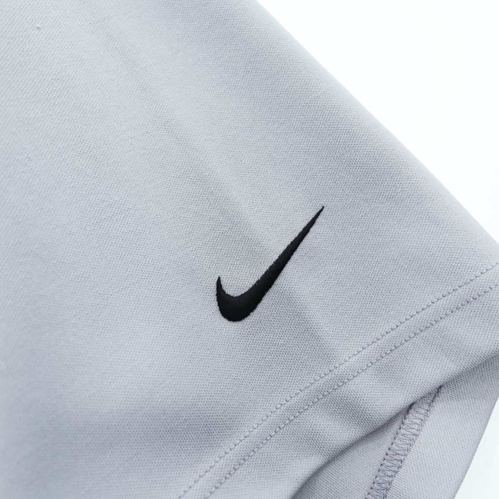 NIKE TEAM 00年代 ヴィンテージ 半袖 ベースボールシャツ L グレー ポリエステル