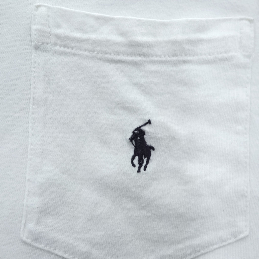 Polo Ralph Lauren 90年代  ポケットTシャツ ポケTee XL ホワイト ポニー刺繍 シングルステッチ