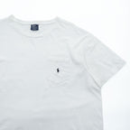 Polo Ralph Lauren 90年代  ポケットTシャツ ポケTee XL ホワイト ポニー刺繍 シングルステッチ