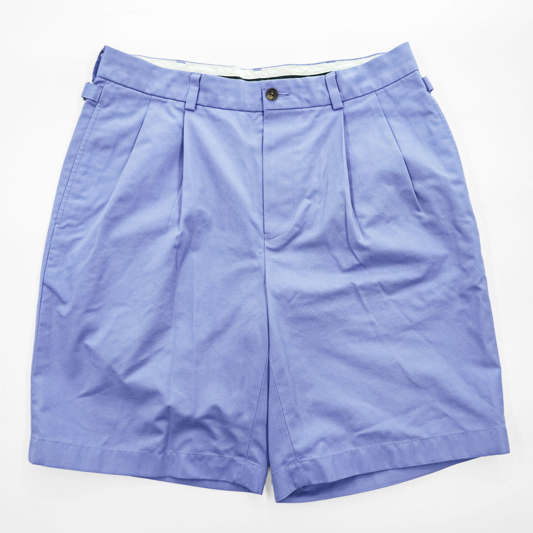 Brooks Brothers 2タック プリーツショーツ サイドアジャスター W32 ショートパンツ ハーフパンツ ラベンダー