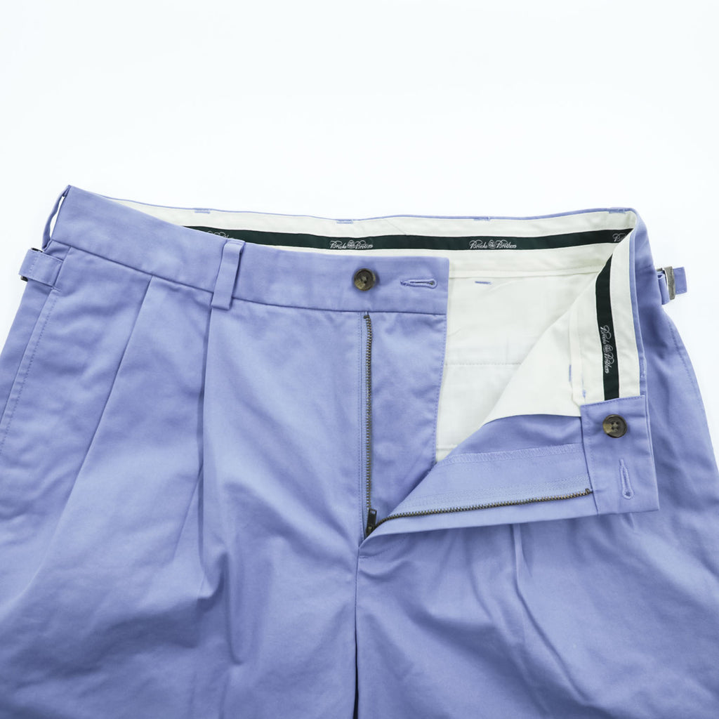 Brooks Brothers 2タック プリーツショーツ サイドアジャスター W32 ショートパンツ ハーフパンツ ラベンダー