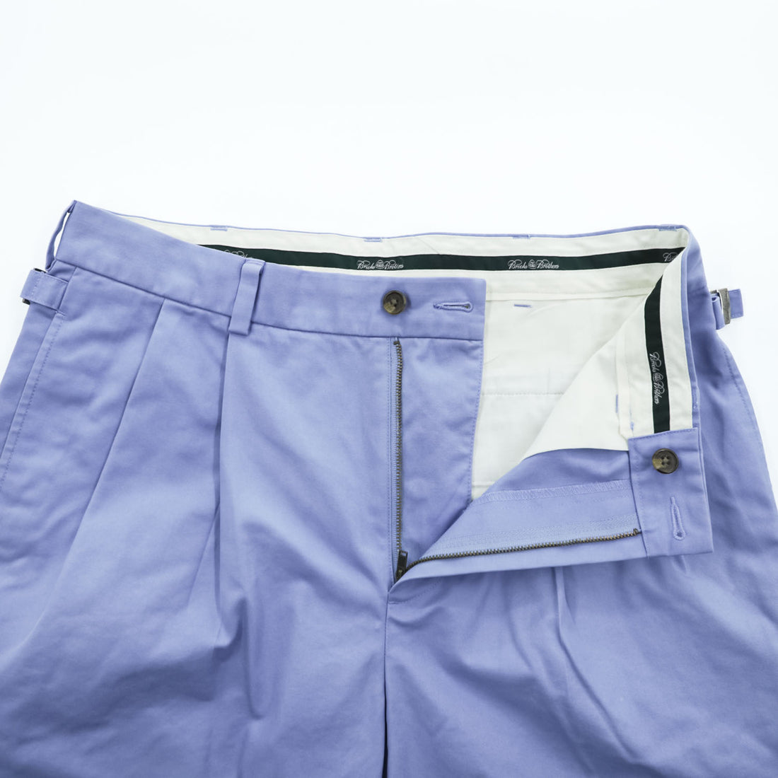 Brooks Brothers 2タック プリーツショーツ サイドアジャスター W32 ショートパンツ ハーフパンツ ラベンダー