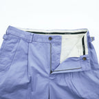Brooks Brothers 2タック プリーツショーツ サイドアジャスター W32 ショートパンツ ハーフパンツ ラベンダー