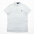 Polo Ralph Lauren ポロシャツ L ホワイト ポニー刺繍 CUSTOM FIT 鹿の子 コットン100%