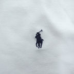 Polo Ralph Lauren ポロシャツ L ホワイト ポニー刺繍 CUSTOM FIT 鹿の子 コットン100%