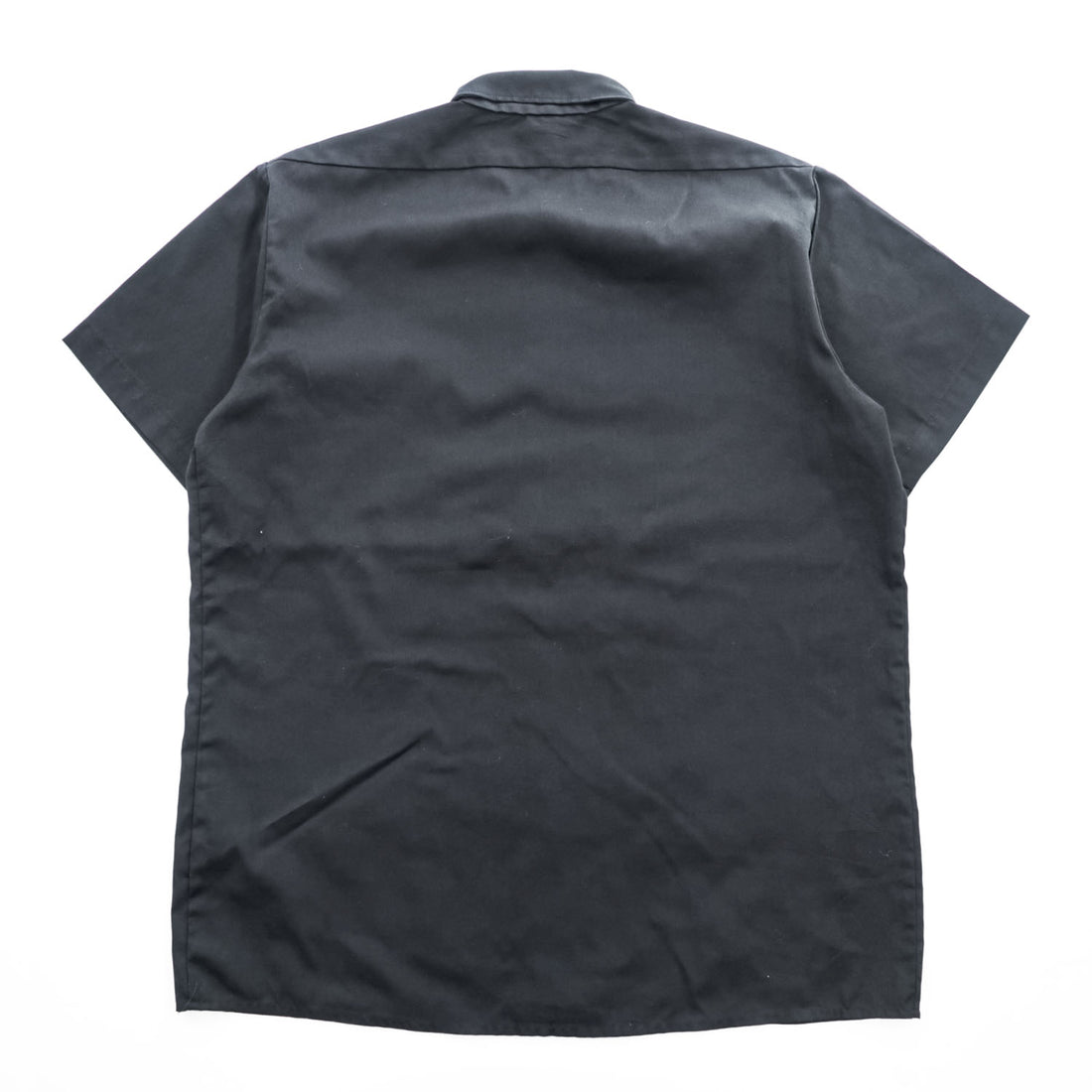 Dickies 90年代 USA製 ヴィンテージ 半袖ワークシャツ XL ブラック ダブルポケット