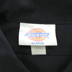 Dickies 90年代 USA製 ヴィンテージ 半袖ワークシャツ XL ブラック ダブルポケット