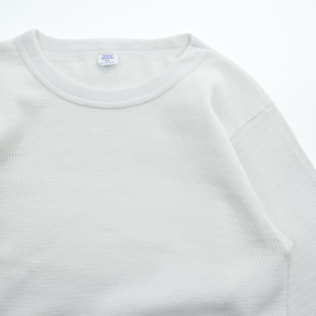 Hanes American Sportsman 80年代 USA製 ヴィンテージ 長袖 ロングスリーブ Tシャツ ロンT L ホワイト サーマル ロング丈