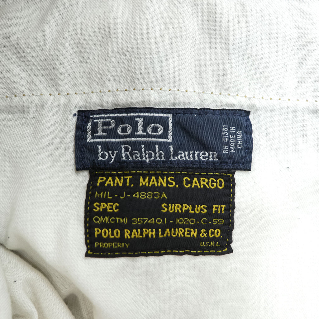 Polo Ralph Lauren 90年代 カーゴショーツ ショートパンツ ハーフパンツ XL ベージュ ビッグサイズ TALONジップ SURPLUS FIT