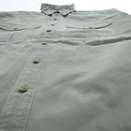 FILSON 半袖ワークシャツ L カーキ グリーン ダブルフラップポケット ミリタリー