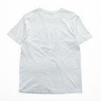 DUBBLE WORKS ( WAREHOUSE ) 日本製 Tシャツ L ホワイト シングルステッチ NAVY AA 染み込みプリント