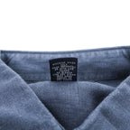 Brooks Brothers リネン100% 半袖シャツ L ネイビー 胸ポケット 麻 IRISH LINEN