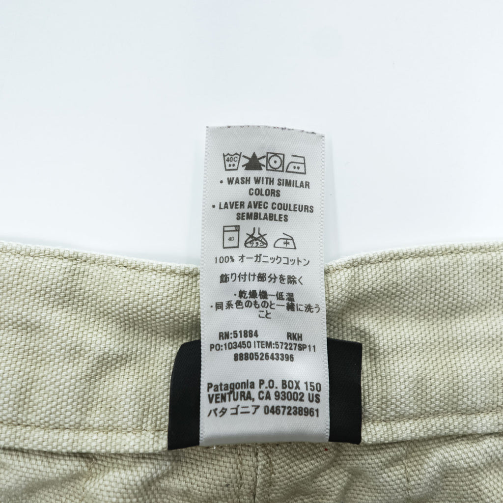 Patagonia オーガニックコットン ショートパンツ L ベージュ キャンバス SP11 ORGANIC COTTON 57227