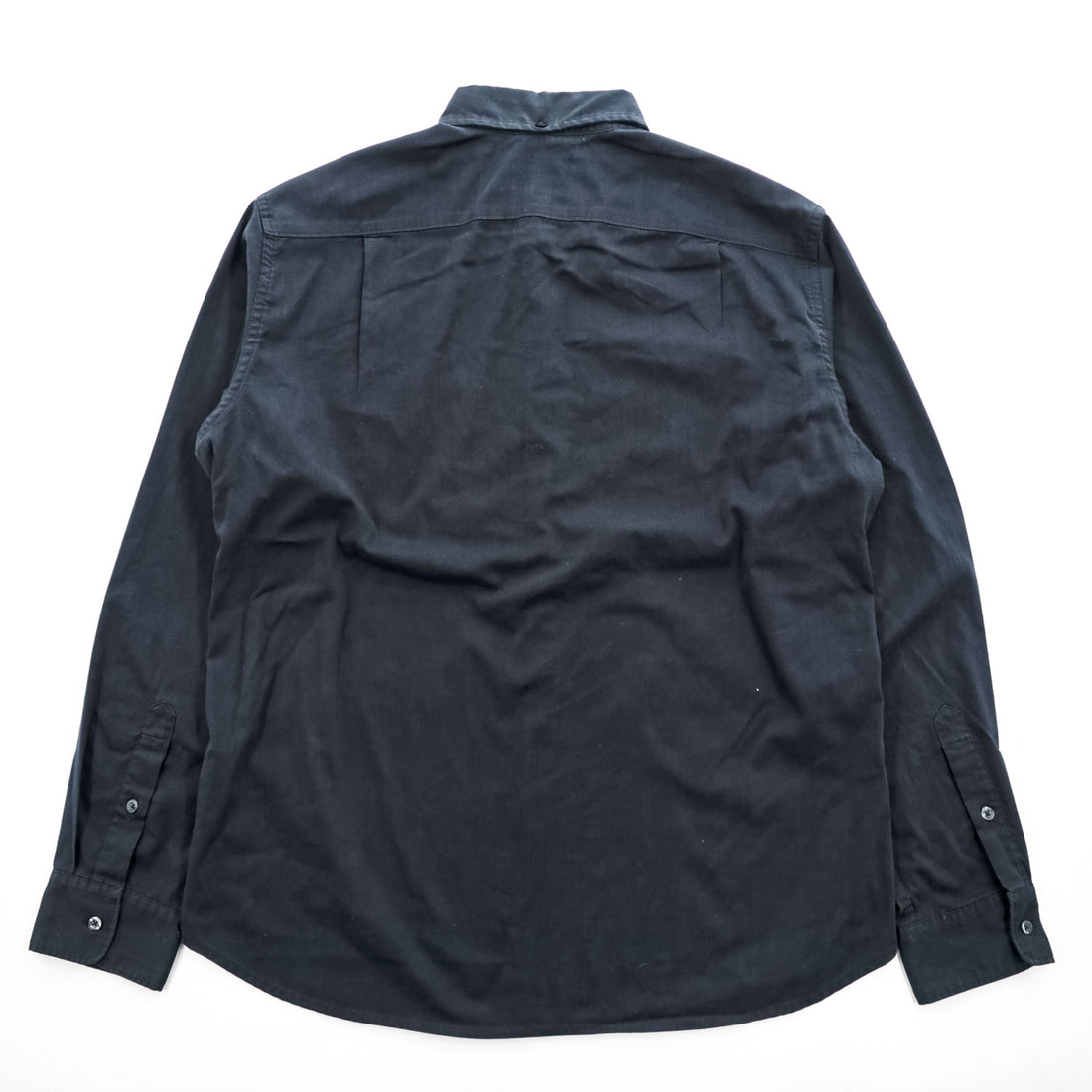 NIKE DRI-FIT 長袖 ボタンダウンシャツ L ブラック 胸ポケット